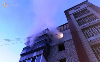 В Василькове при пожаре пострадал мужчина