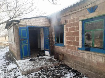 При пожаре в Донецкой области погиб мужчина