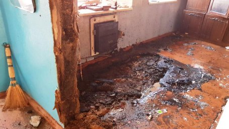 В Запорожской области при пожаре пострадал мужчина