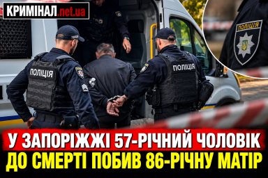 У Запоріжжі 57-річний чоловік до смерті побив 86-річну матір У Запоріжжі 57-річний чоловік до смерті побив 86-річну матір