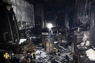 На частном предприятии в Кривом Роге произошел пожар