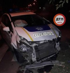 В Запорожье произошло ДТП с участием патрульной полиции