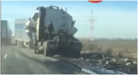 В районе Борисполя столкнулись две фуры. Появилось видео