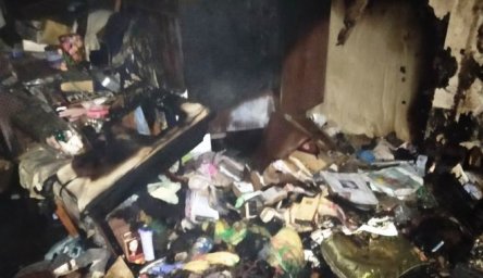 При пожаре в Харькове погибла женщина