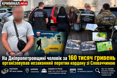 На Дніпропетровщині викрили схему незаконного переправлення чоловіків до Словаччини за 160 тисяч гривень
