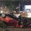 В Киеве произошло пьяное ДТП с опрокидыванием. Есть пострадавшие