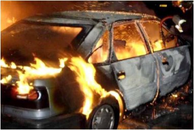 Ночью в Хмельниццком сгорели три автомобиля
