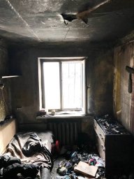 При пожаре в Харькове погиб мужчина При пожаре в Харькове погиб мужчина