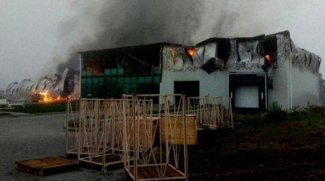 Масштабный пожар под Одессой