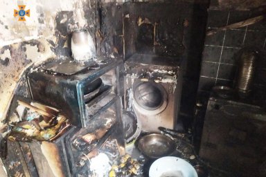 При пожаре в Каменском пострадали три человека
