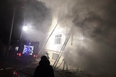 В Харькове горел швейный цех. Появилось видео