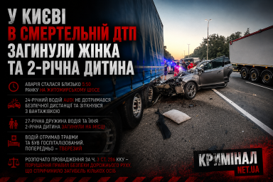 У Києві в смертельній ДТП загинули жінка та 2-річна дитина