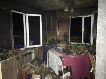 В Харьковской области при пожаре пострадала женщина