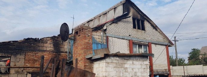 На пожаре в Кривом Роге спасли пожилую женщину