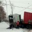 В Киеве произошло серьезное ДТП с панелевозом