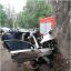 В Днепре водитель автомобиль Chevrolet врезавшегося в дерево погиб на месте. Появилось видео