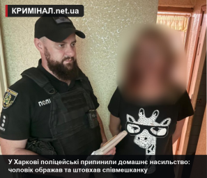 У Харкові поліцейські припинили домашнє насильство: чоловік ображав та штовхав співмешканку