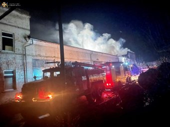 В Белой Церкви горел деревообрабатывающий цех