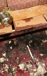 В Харькове при пожаре пострадала пожилая женщина