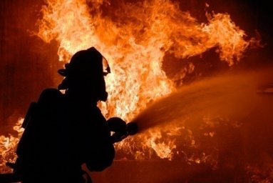 В Каменке-Бугской горело деревообрабатывающее предприятие. Появилось видео