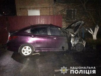 В Здолбунове расследуют поджог автомобиля