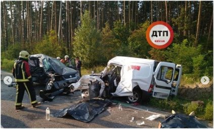 Появилось видео ДТП со смертельным исходом на Ирпенской трассе