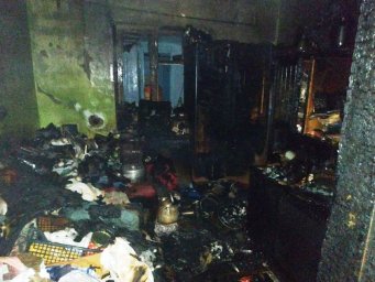При пожаре в Березовке пострадал мужчина При пожаре в Березовке пострадал мужчина