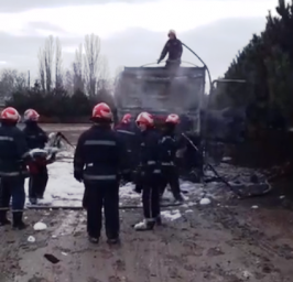 В Черноморске в автомобиле сгорел мужчина