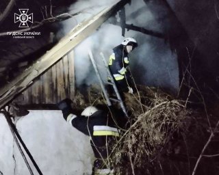 При пожаре в Згуровке пострадал мужчина