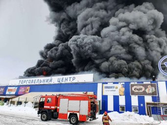 Масштабный пожар в Первомайске. Появилось видео