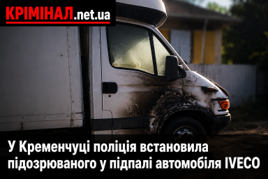 У Кременчуці поліція встановила підозрюваного у підпалі автомобіля IVECO У Кременчуці поліція встановила підозрюваного у підпалі автомобіля IVECO
