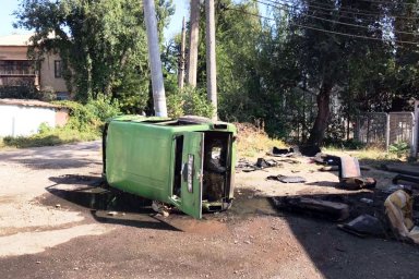 При пожаре в Кривом Роге пострадал мужчина