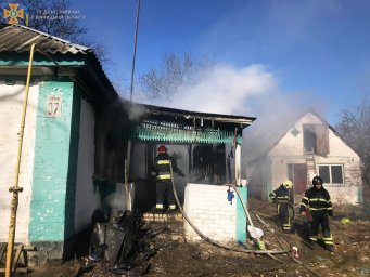 При пожаре в Винницкой области пострадал мужчина