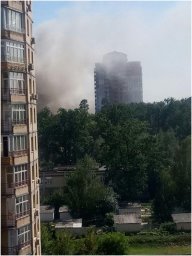 В Киеве произошел масштабный пожар