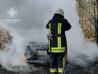 В Шкле горел легковой автомобиль