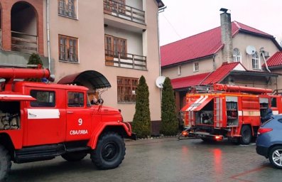 На Закарпатье горел отель