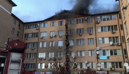 В Харькове при пожаре пострадал мужчина