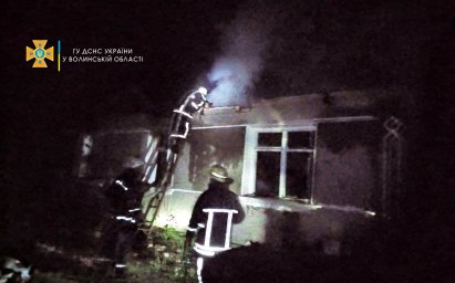 При пожаре в Волынской области погибла пожилая женщина
