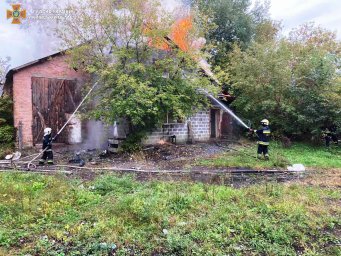 В Василькове на предприятии произошел пожар