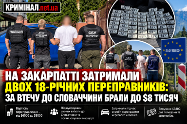 На Закарпатті затримали двох 18-річних переправників: за втечу до Словаччини брали до $8 тисяч На Закарпатті затримали двох 18-річних переправників: за втечу до Словаччини брали до $8 тисяч