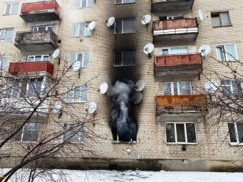В Погребище при пожаре погибли пожилая женщина и ребенок. Появилось видео