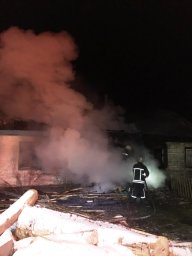 В Житомирской области при пожаре пострадал мужчина