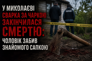 У Миколаєві сварка за чаркою закінчилася смертю: чоловік забив знайомого сапкою У Миколаєві сварка за чаркою закінчилася смертю: чоловік забив знайомого сапкою