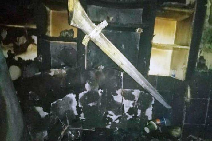 Из горящего дома в Харькове эвакуировано 59 человек