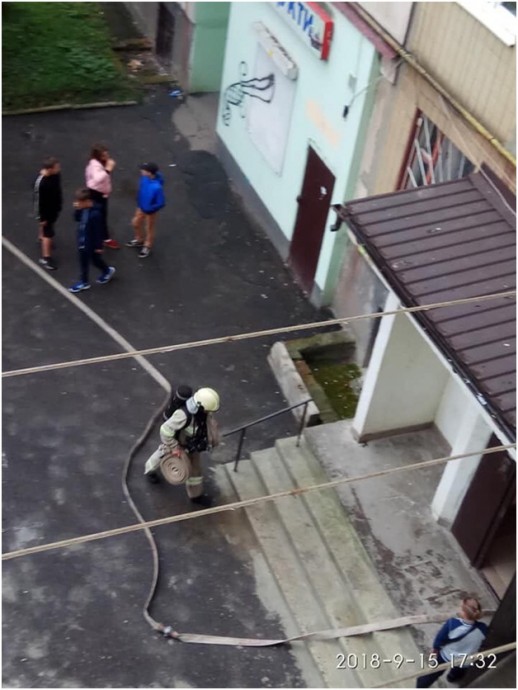 Во Львове горел многоэтажный дом