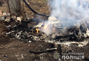 В Полтавской области при крушении вертолета погиб мужчина
