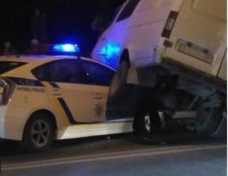 В Тернополе произошло ДТП с участием патрульной полиции