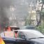 В Киеве на улице Краковской горел автомобиль. Появилось видео
