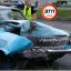 В Киеве «Волга» с пьяным водителем врезалась в столб. Есть пострадавшие