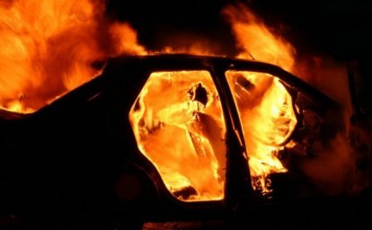 В Стрые сгорел автомобиль